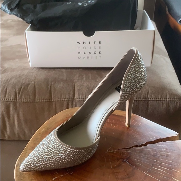 White House Black Market Shoes - WHBM Rhinestone Pumps